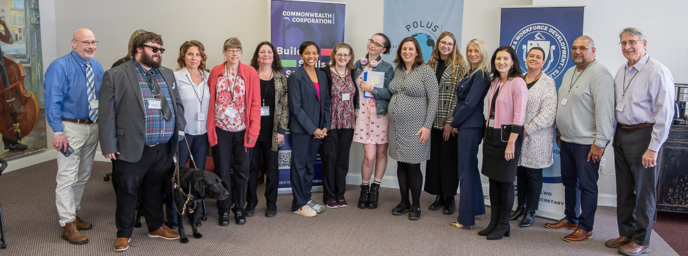 Grant awardee full group photo at the Athol office