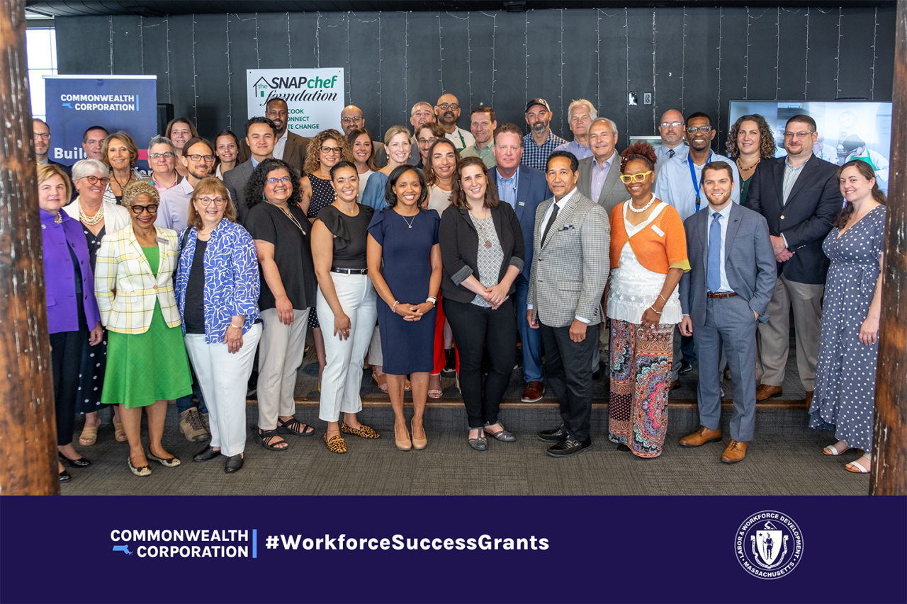 Grant winners stand for a group photo