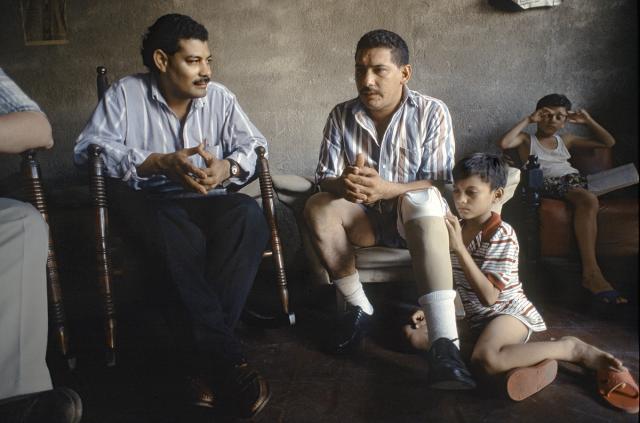 stephen sitting with clinic patients