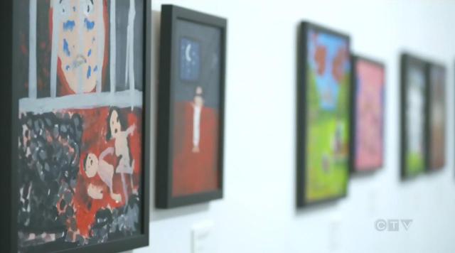 paintins on a wall